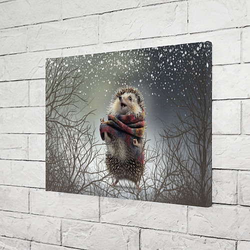 Картина прямоугольная Радостный ежик / 3D-принт – фото 3