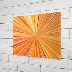 Холст прямоугольный Абстрактные лучи оттенков оранжевого, цвет: 3D-принт — фото 2