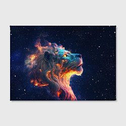 Холст прямоугольный Космический звёздный лев, цвет: 3D-принт — фото 2