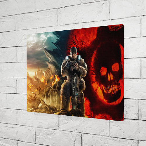 Картина прямоугольная Gears of War Маркус Феникс / 3D-принт – фото 3