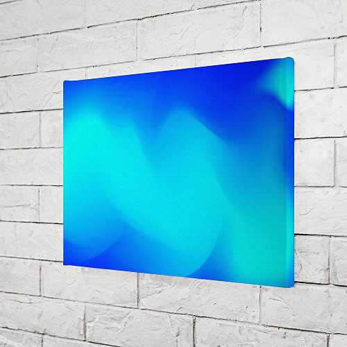 Картина прямоугольная Градиент синий / 3D-принт – фото 3