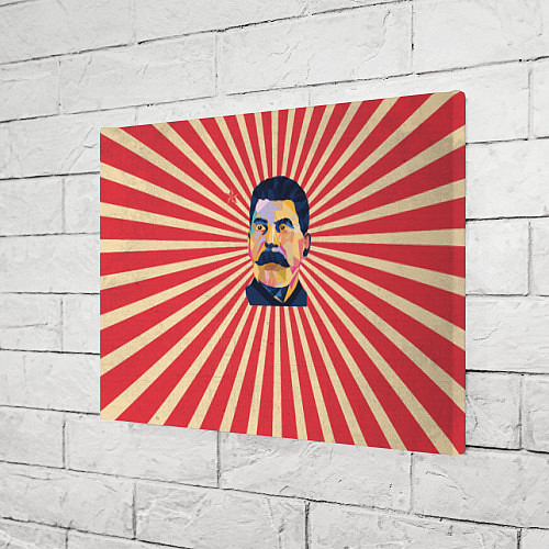 Картина прямоугольная Сталин полигональный / 3D-принт – фото 3