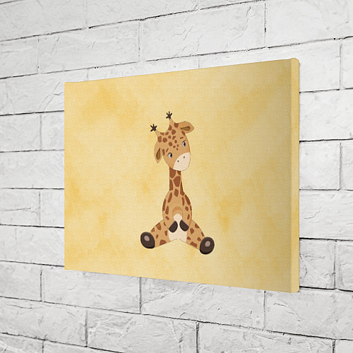 Картина прямоугольная Малыш жираф / 3D-принт – фото 3