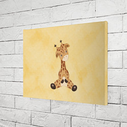 Холст прямоугольный Малыш жираф, цвет: 3D-принт — фото 2
