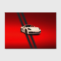 Холст прямоугольный Немецкий спортивный автомобиль Porsche, цвет: 3D-принт — фото 2