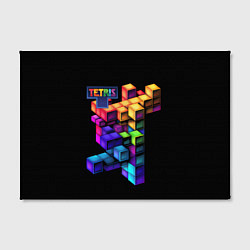 Холст прямоугольный Tetris game, цвет: 3D-принт — фото 2