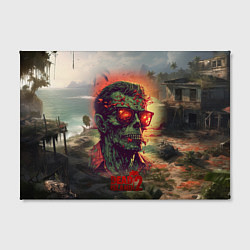 Холст прямоугольный Dead island 2 zombie, цвет: 3D-принт — фото 2