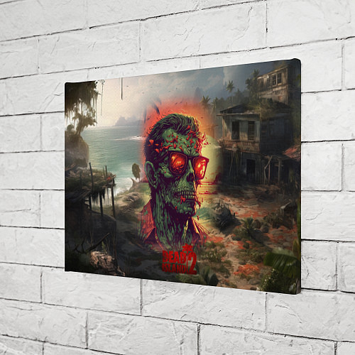 Картина прямоугольная Dead island 2 zombie / 3D-принт – фото 3