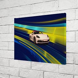 Холст прямоугольный Спортивная немецкая машина Porsche 911, цвет: 3D-принт — фото 2