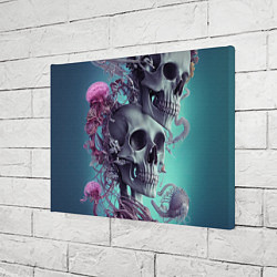 Холст прямоугольный Кости и медузы, цвет: 3D-принт — фото 2