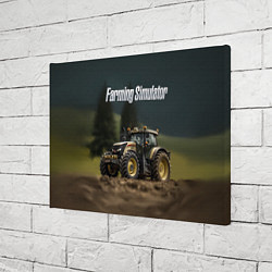 Холст прямоугольный Farming Simulator - Игрушечный желтый, цвет: 3D-принт — фото 2