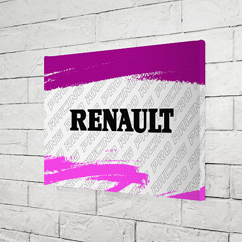 Картина прямоугольная Renault pro racing: надпись и символ / 3D-принт – фото 3