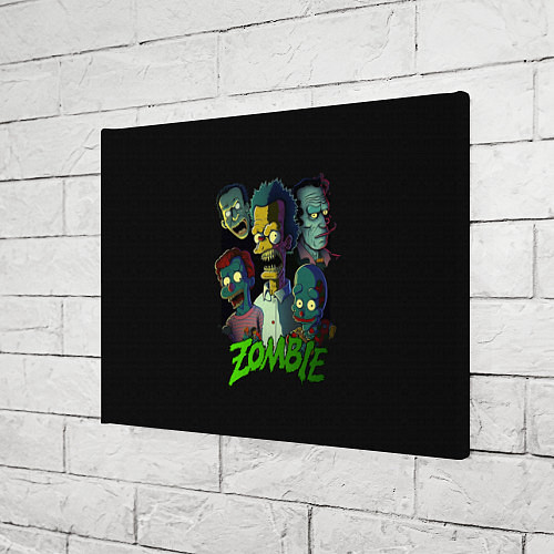Картина прямоугольная Zombie Simpsons / 3D-принт – фото 3