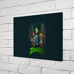 Холст прямоугольный Зомби Симпсоны, цвет: 3D-принт — фото 2