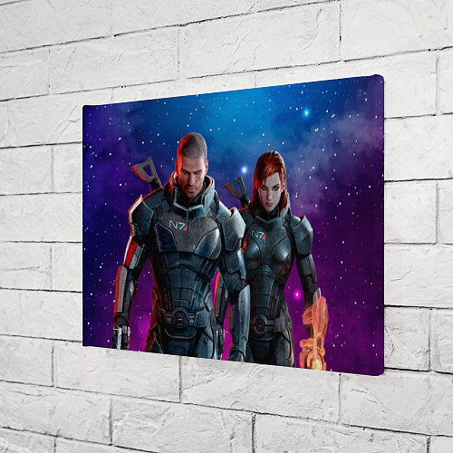 Картина прямоугольная Mass Effect N7 space / 3D-принт – фото 3