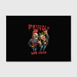 Холст прямоугольный Punks Not Dead - панки хой, цвет: 3D-принт — фото 2