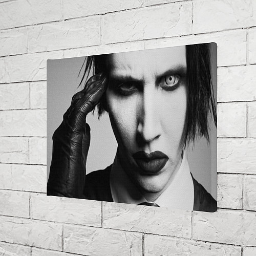 Картина прямоугольная Marilyn Manson looks at you / 3D-принт – фото 3