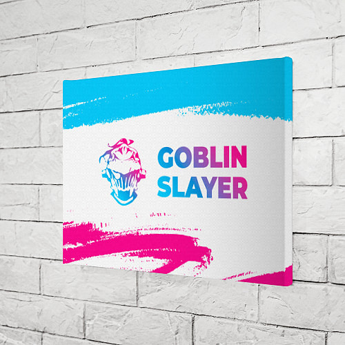 Картина прямоугольная Goblin Slayer neon gradient style: надпись и симво / 3D-принт – фото 3