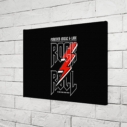 Картина прямоугольная Rock and Roll Forever / 3D-принт – фото 3