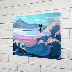 Холст прямоугольный Japan - landscape - waves, цвет: 3D-принт — фото 2