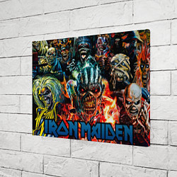 Холст прямоугольный Iron Maiden all, цвет: 3D-принт — фото 2