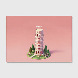 Холст прямоугольный Pisa Isometric, цвет: 3D-принт — фото 2