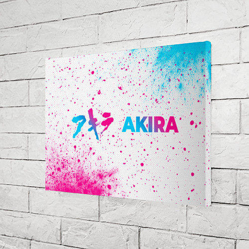 Картина прямоугольная Akira neon gradient style: надпись и символ / 3D-принт – фото 3