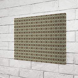 Холст прямоугольный Золотисто-коричневая симметрия, цвет: 3D-принт — фото 2