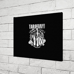 Холст прямоугольный Тараканы fuck off, цвет: 3D-принт — фото 2