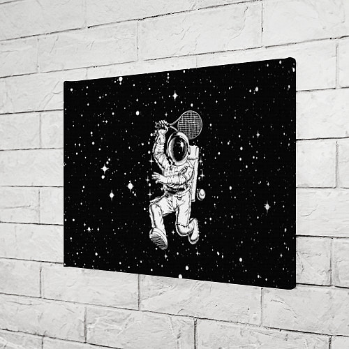 Картина прямоугольная Space tennis - astronaut / 3D-принт – фото 3