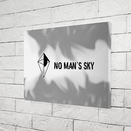 Картина прямоугольная No Mans Sky glitch на светлом фоне: надпись и симв / 3D-принт – фото 3