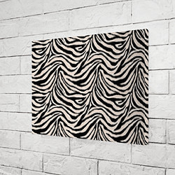 Холст прямоугольный Полосатая шкура зебры, белого тигра, цвет: 3D-принт — фото 2