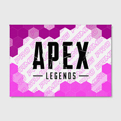 Холст прямоугольный Apex Legends pro gaming: надпись и символ, цвет: 3D-принт — фото 2