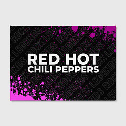 Холст прямоугольный Red Hot Chili Peppers rock legends: надпись и симв, цвет: 3D-принт — фото 2
