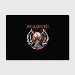 Холст прямоугольный Megadeth - боевой череп, цвет: 3D-принт — фото 2