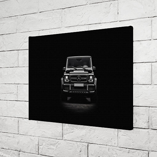 Картина прямоугольная Чёрный Гелендваген / 3D-принт – фото 3