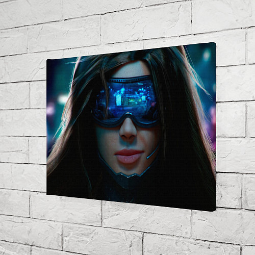 Картина прямоугольная Cybergirl / 3D-принт – фото 3