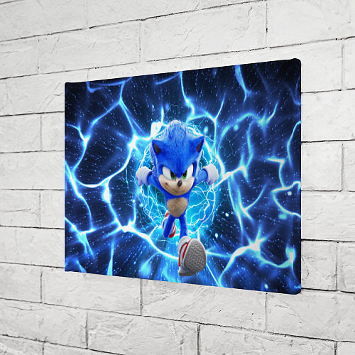 Картина прямоугольная Sonic electric waves / 3D-принт – фото 3