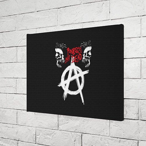 Картина прямоугольная Punks not dead - анархия / 3D-принт – фото 3