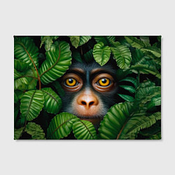 Холст прямоугольный Черная обезьянка, цвет: 3D-принт — фото 2