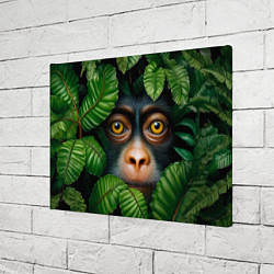 Холст прямоугольный Черная обезьянка, цвет: 3D-принт — фото 2