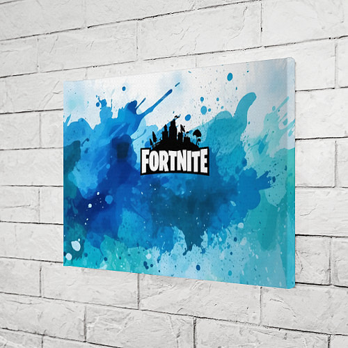 Картина прямоугольная Fortnite Logo Paint / 3D-принт – фото 3