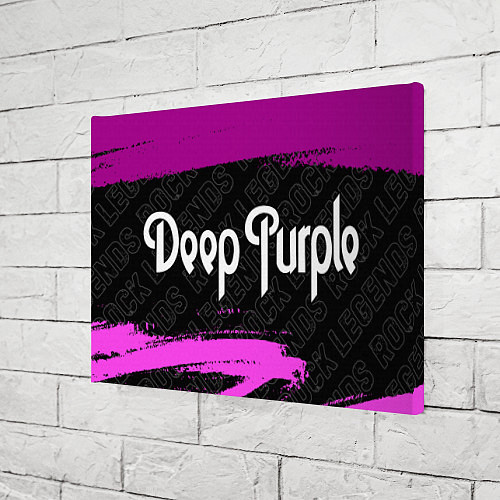 Картина прямоугольная Deep Purple rock legends: надпись и символ / 3D-принт – фото 3