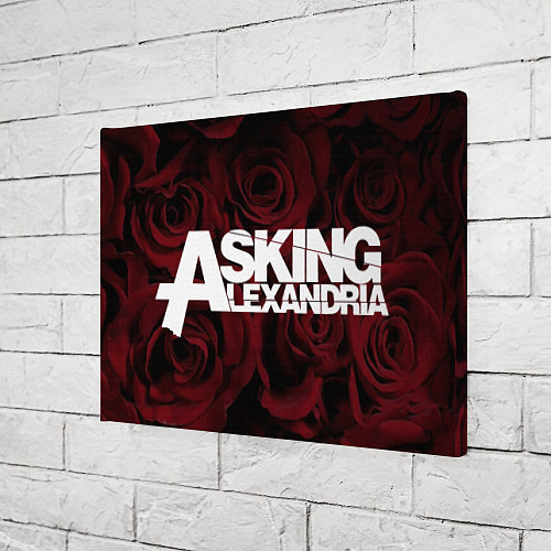 Картина прямоугольная Asking Alexandria roses / 3D-принт – фото 3
