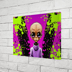 Холст прямоугольный Alien - comics art style, цвет: 3D-принт — фото 2