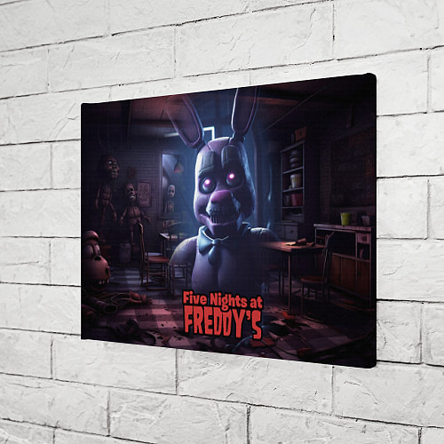 Картина прямоугольная Five Nights at Freddys Bonnie / 3D-принт – фото 3