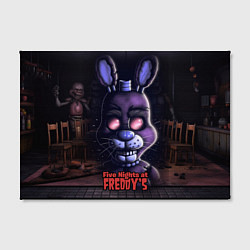 Холст прямоугольный Five Nights at Freddys Bonnie, цвет: 3D-принт — фото 2