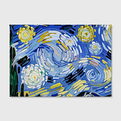 Холст прямоугольный Облака в стиле Ван Гога, цвет: 3D-принт — фото 2