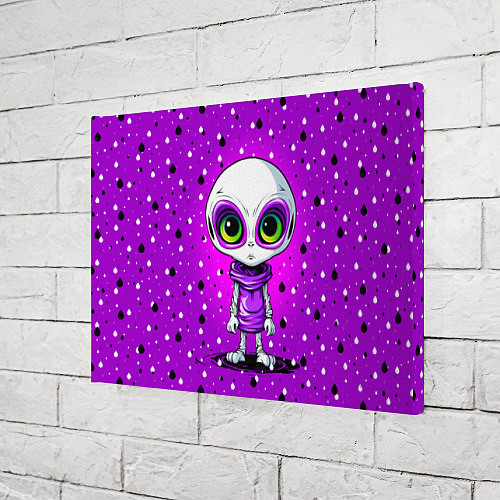 Картина прямоугольная Alien - purple color / 3D-принт – фото 3