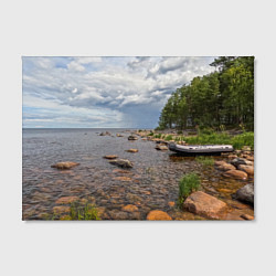 Холст прямоугольный Лодка на Ладоге, цвет: 3D-принт — фото 2